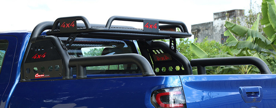 Ford Ranger T6 T7の黒4x4は棚が付いているトラックのロール バーを取る